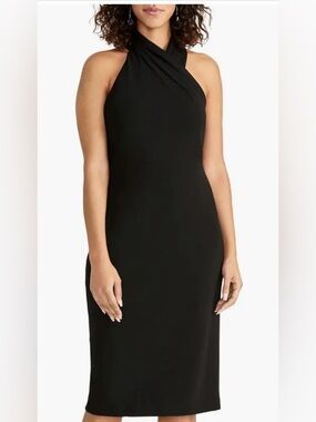 Rachel Roy Black Halter Neck Women's Dress